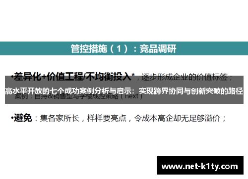 高水平开放的七个成功案例分析与启示：实现跨界协同与创新突破的路径
