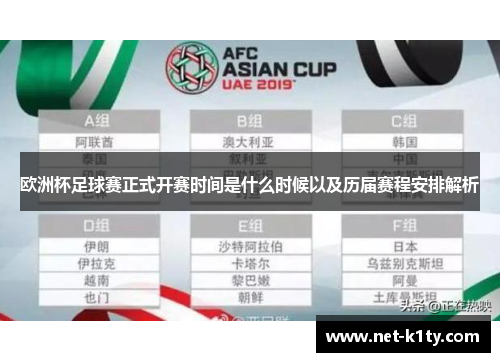 欧洲杯足球赛正式开赛时间是什么时候以及历届赛程安排解析